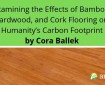 Examining effects of bamboo, hardwook and cork flooring