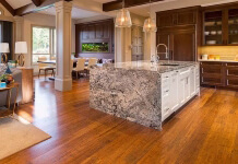 kitchen living warm flooring