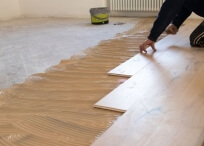 glue down bamboo floor over concrete subfloor