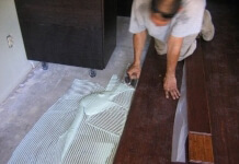 glue down installation bamboo flooring