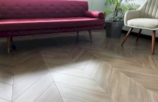 Rye Barrel Chevron Bamboo Flooring