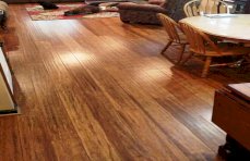 Carbonized Antiqued Bamboo Floor