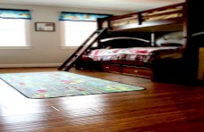 Carbonized Antiqued Bamboo Floor