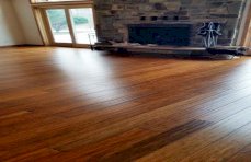 Carbonized Antiqued Bamboo Floor