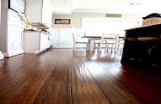 Carbonized Antiqued Bamboo Floor