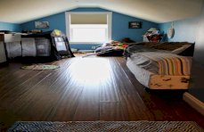 Carbonized Antiqued Bamboo Floor