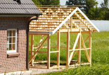 bamboo plywood frame shed