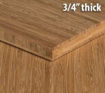 carbonized vertical edge grain unfinished bamboo plywood sheet 3/4 inch