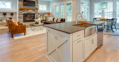 Tahoe Handscraped Whitewash bamboo flooring