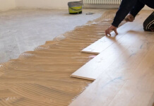 glue down bamboo floor over concrete subfloor