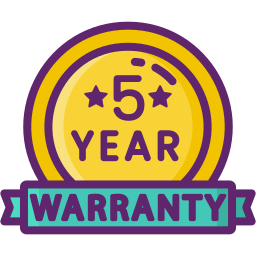 5 year warranty