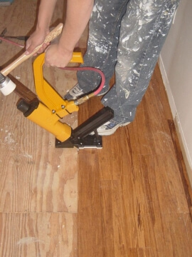 nail down installation bamboo flooring