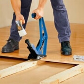 nailing down floor