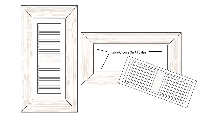 bamboo flush mount register vent cover diagram