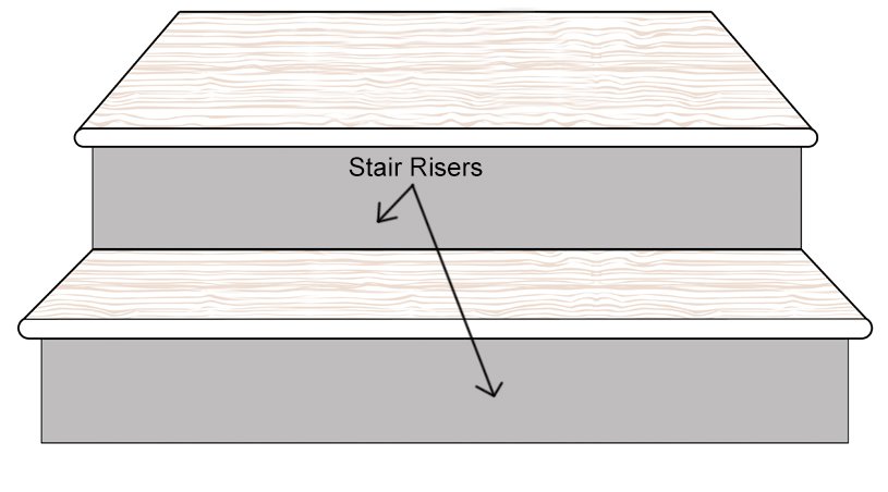 bamboo stair riser up board diagram