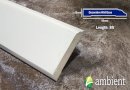 Primed White Poplar Decorative Baseboard 15mm