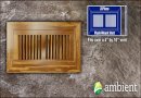 Tiger Flush Mount 4x10 Bamboo Vent Grill