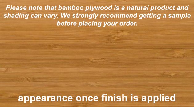 1/4 inch Carbonized Vertical Unfinished Bamboo Plywood