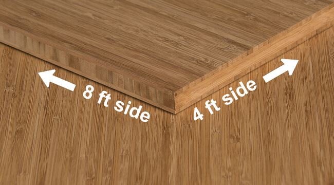1/4 inch Carbonized Vertical Unfinished Bamboo Plywood
