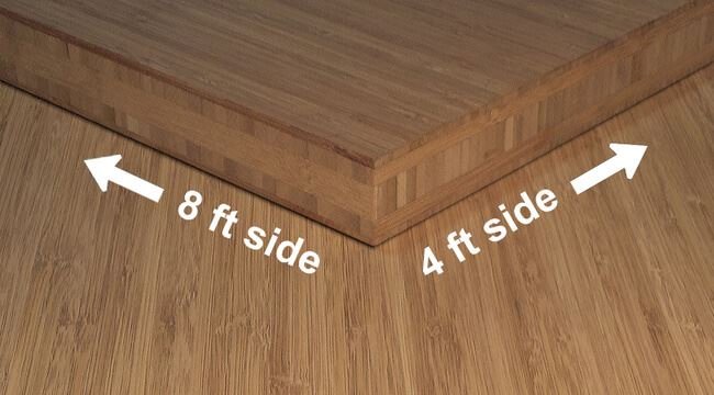 1-1/2 inch Carbonized Vertical Unfinished Bamboo Plywood