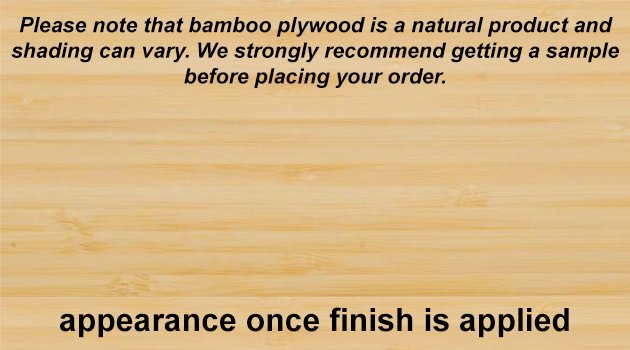1-1/2 inch Natural Vertical Unfinished Bamboo Plywood