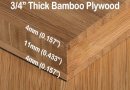 3/4 inch Carbonized Vertical Unfinished Bamboo Plywood