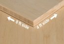 1/2 inch Natural Horizontal Unfinished Bamboo Plywood