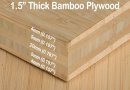 1-1/2 inch Natural Vertical Unfinished Bamboo Plywood