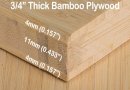 3/4 inch Natural Vertical Unfinished Bamboo Plywood