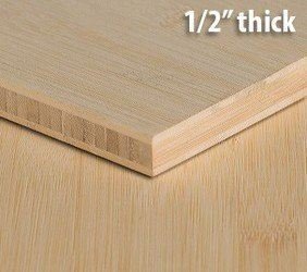 Natural Horizontal Unfinished Bamboo Plywood Sheet Thumb1 2 Inch