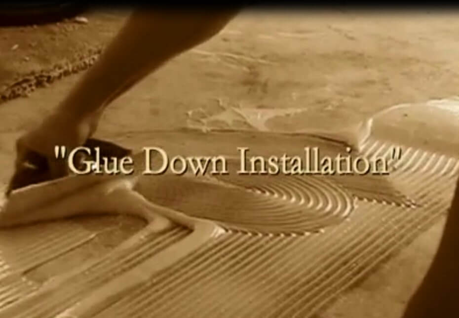 gluing down bamboo flooring